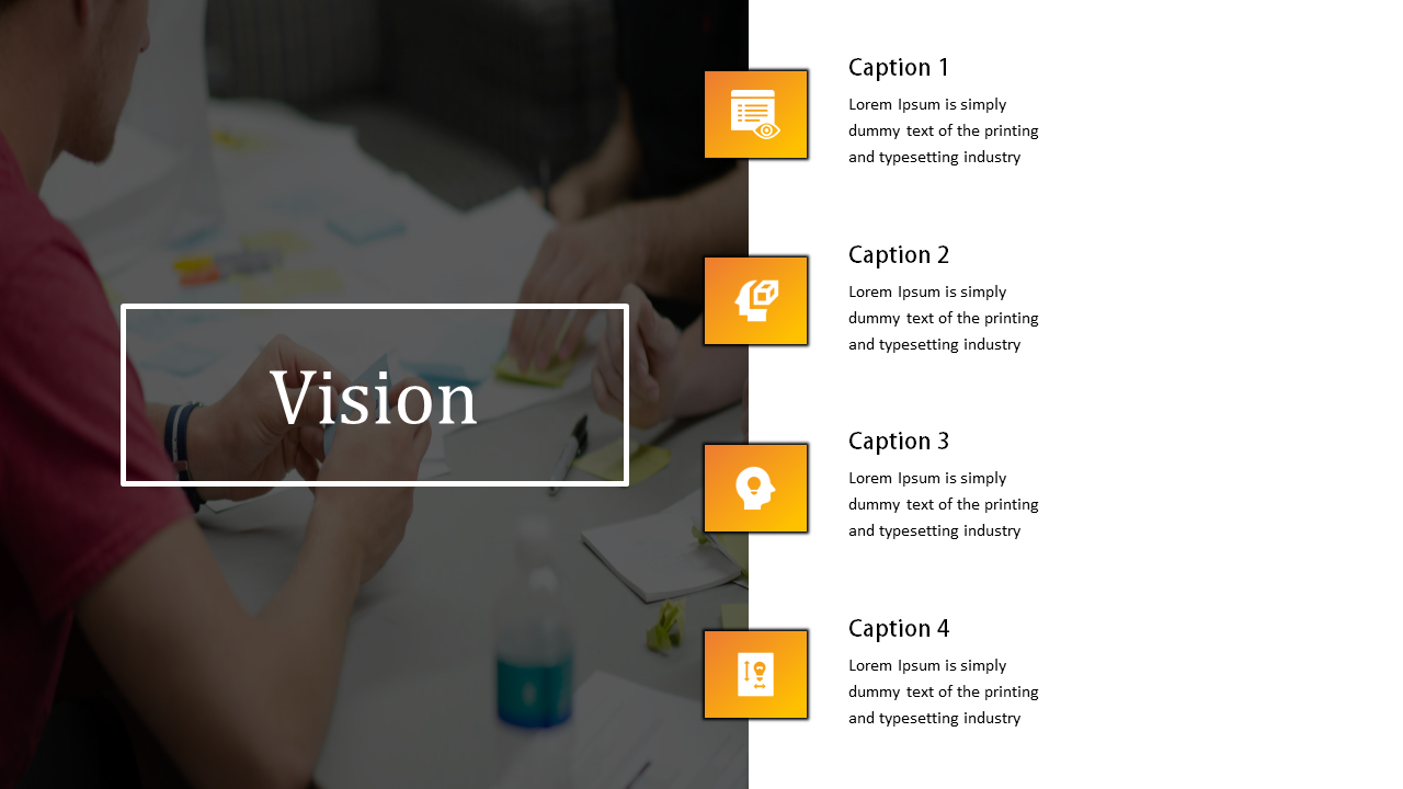 vision powerpoint slide